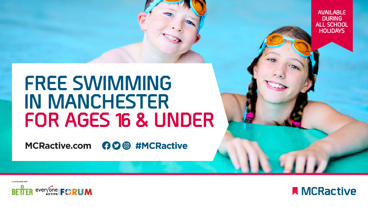 Free Swimming Manchester Under 16s